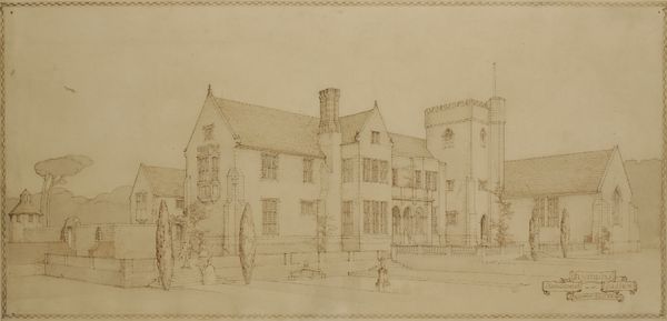 •NORMAN EVILL (1874-1958) 'Nymans, Handcross, Sussex' An architectural study 