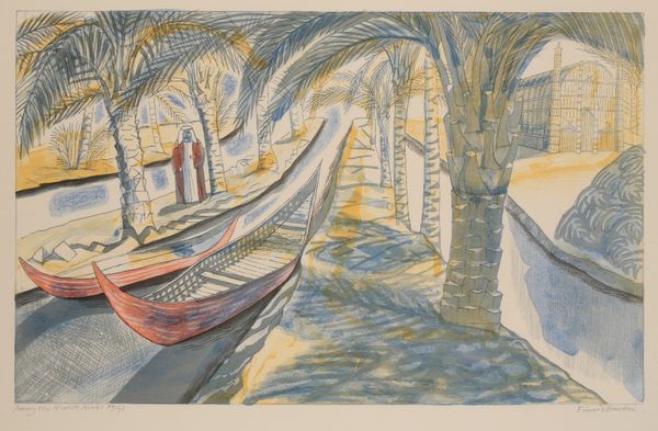 •EDWARD BAWDEN (1903-1989) 'Among the Marsh Arabs'