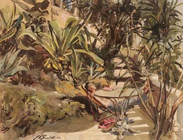 •JOHN STRICKLAND GOODALL (1908-1996) 'Billy Henderson, Cagnes, France' 