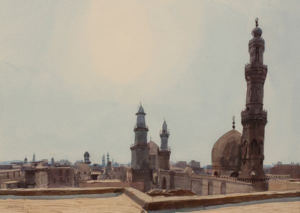 •JOHN NEWBERRY (b. 1934) 'View from roof of Palace of Bishtok, Cairo, 1997' 