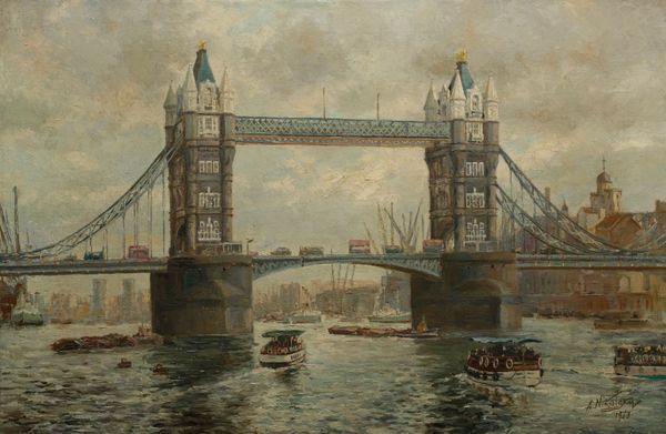 ATHANASIUS NIKOLSKY (fl. 1950-1970) A view of Tower Bridge