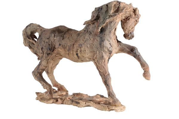 •LESLIE CHARLOTTE BENENSON R.E. (1941 - 2018): A PATINATED CLAY SCULPTURE