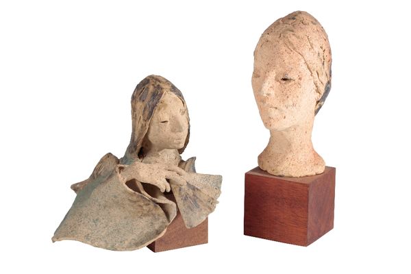 •LESLIE CHARLOTTE BENENSON R.E. (1941 - 2018): A PATINATED CLAY SCULPTURE