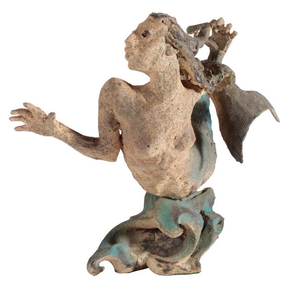 •LESLIE CHARLOTTE BENENSON R.E. (1941 - 2018): A PATINATED CLAY SCULPTURE