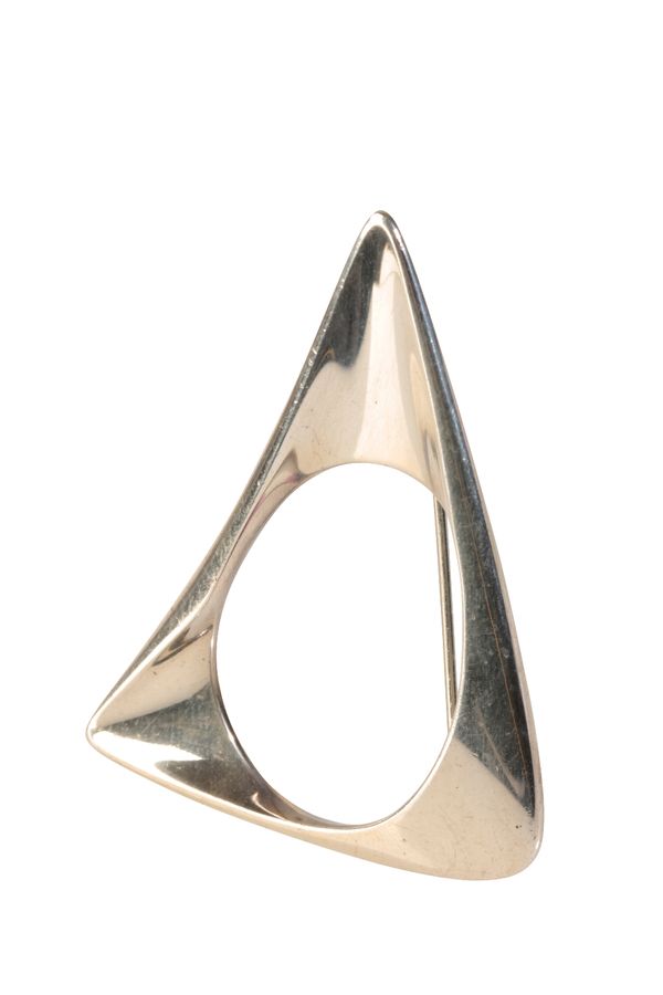 •HENNING KOPPEL FOR GEORG JENSEN: a silver modernist brooch