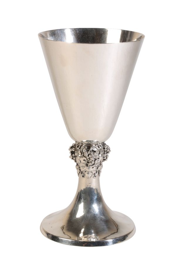 •ARTS AND CRAFTS STYLE SILVER GOBLET