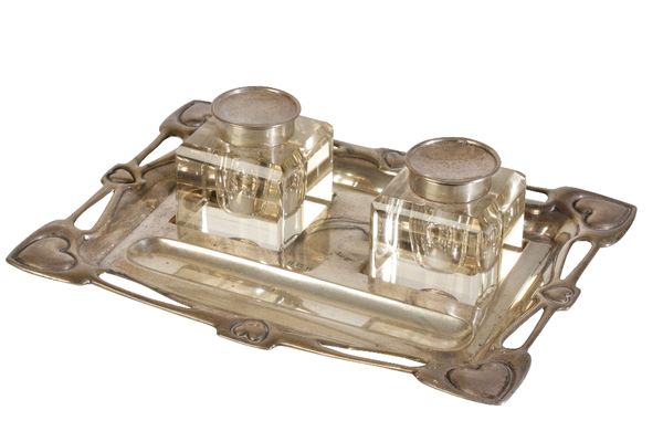 SILVER ARTS AND CRAFTS INKSTAND