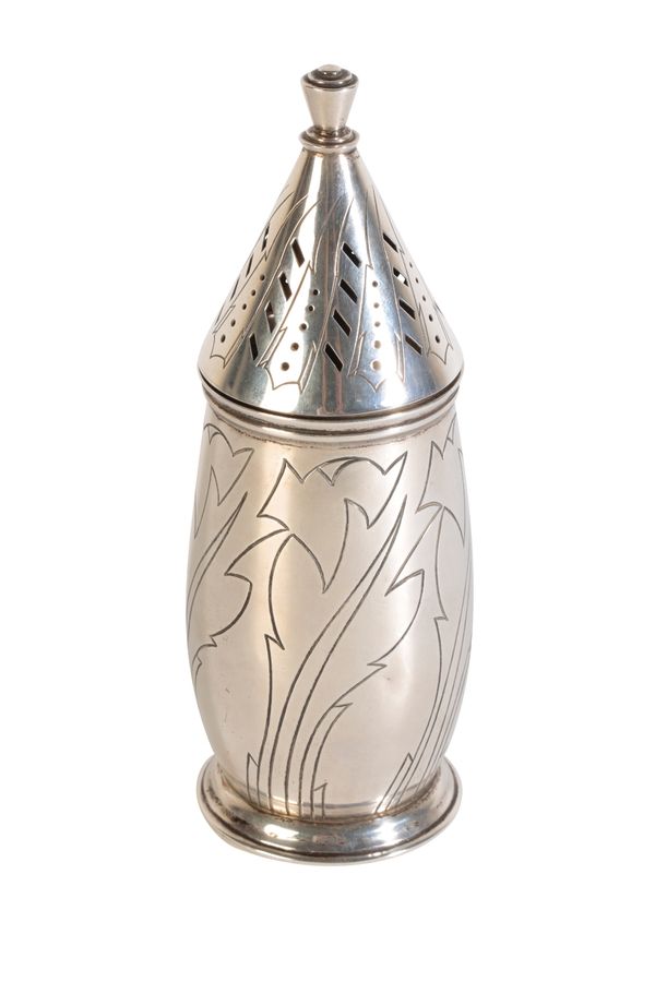 •ART DECO SILVER SUGAR SHAKER