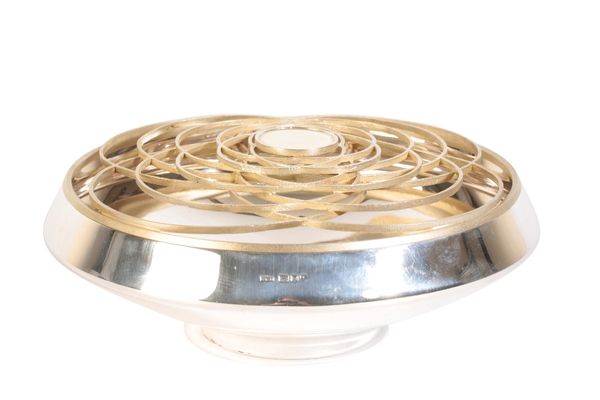 •GRANT MACDONALD: A MODERNIST SILVER PARCEL-GILT ROSE BOWL