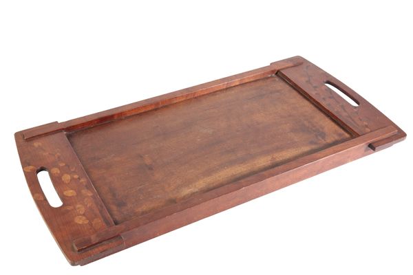 ARTS AND CRAFTS MARQUETRY TRAY