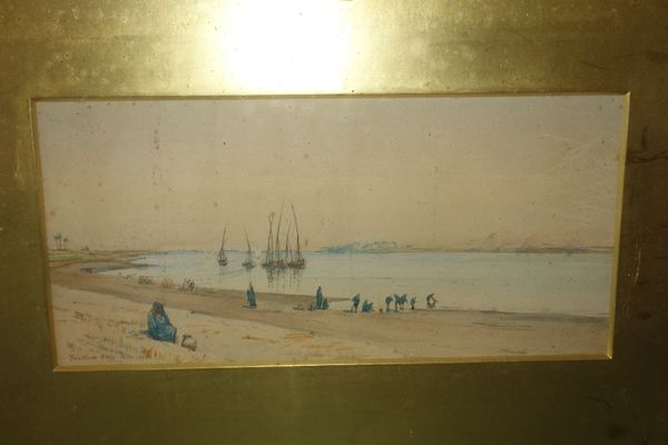TRISTRAM ELLIS (1844-1922) "Nile" figures at the river's edge