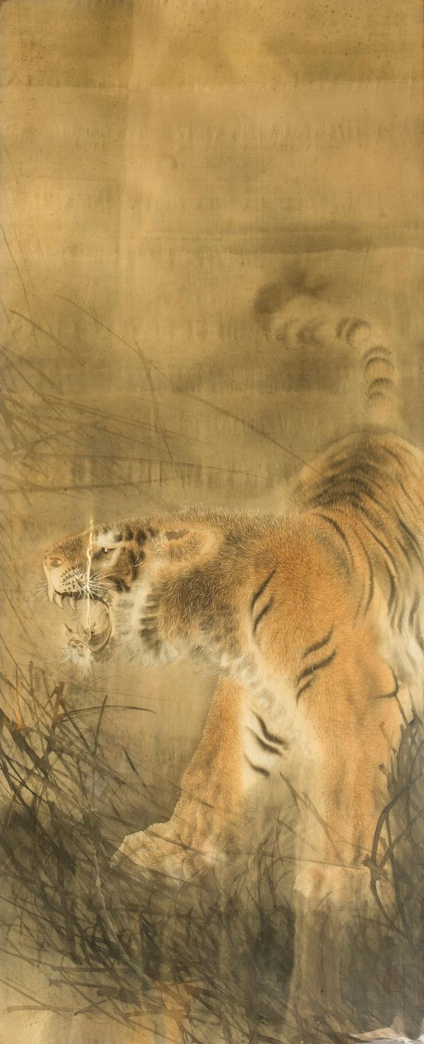 YOKOCHI HEKIGAN (b.1853) A study of a tiger