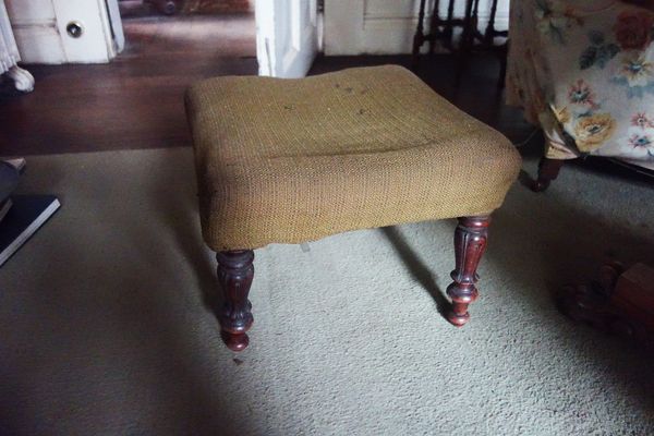 AN EARLY VICTORIAN STOOL