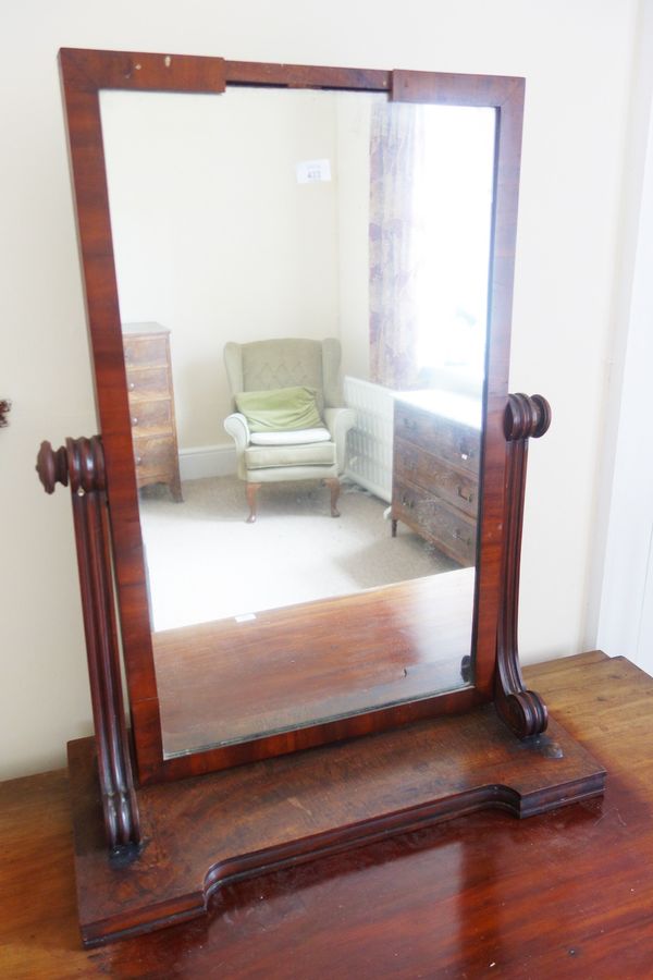 AN EARLY VICTORIAN DRESSING MIRROR