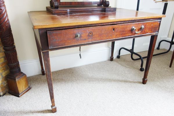 A REGENCY STYLE MAHOGANY LIBRARY TABLE