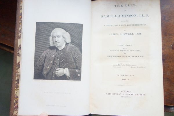 JAMES BOSWELL "The Life of Samuel Johnson LLD"