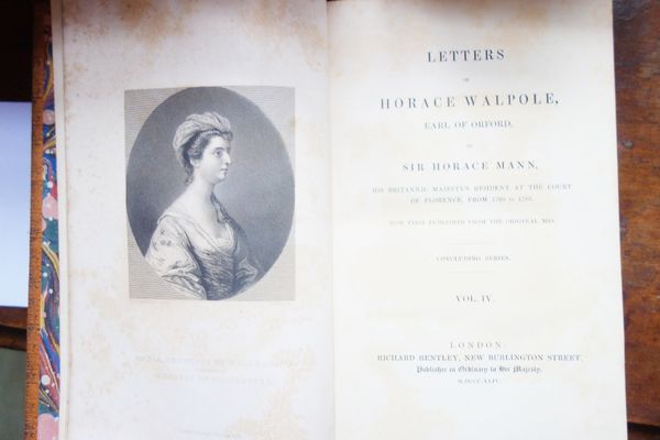 HORACE WALPOLE, EARL OF ORFORD "The Letters"