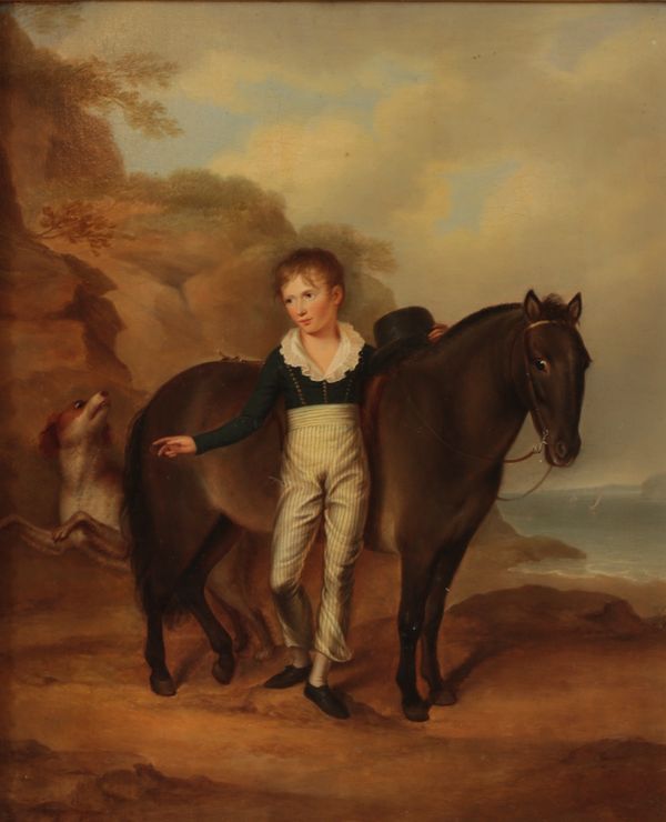 JAMES LEAKEY (1775-1865) A portrait of a boy, said to be Charles Baring Wall