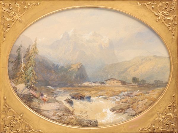 THOMAS MILES RICHARDSON JR (1813-1890) An alpine landscape