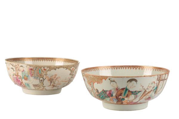 A TWO CHINESE EXPORT BOWLS