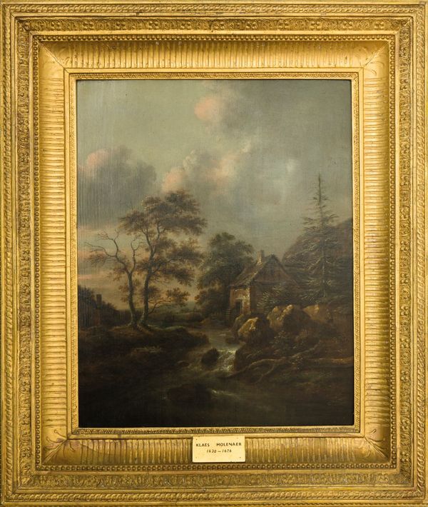 ATTRIBUTED TO JAN MOLENAER (1610-1668) A river landscape with a water mill