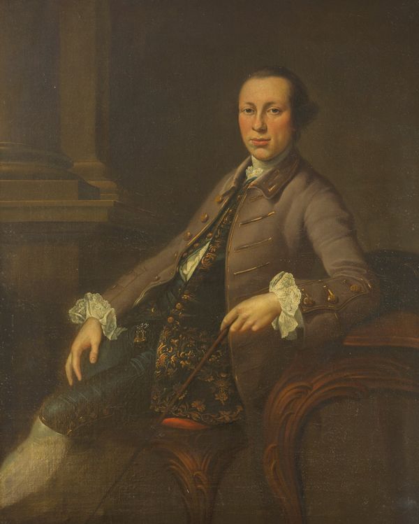 ASCRIBED TO THOMAS HUDSON (1701-1779) A portrait of Daniel Giles