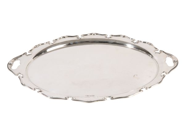 VICTORIAN SILVER TRAY, by Joseph Rodgers & Sons, Sheffield, 1896