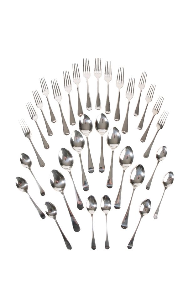 COLLECTION OF HANOVERIAN SILVER FLATWARE, Sheffield, 2005