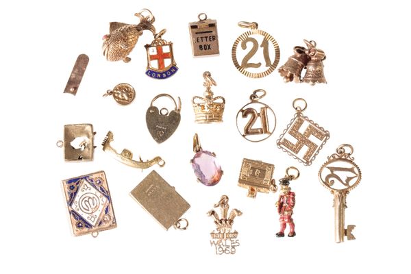 NINETEEN VARIOUS CHARMS