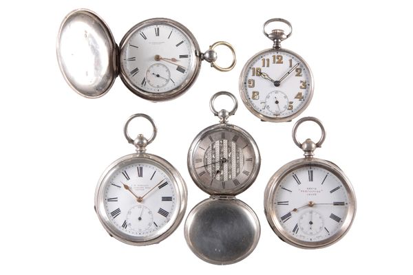 J.B. YABSLEY OF LONDON: SILVER POCKET WATCH