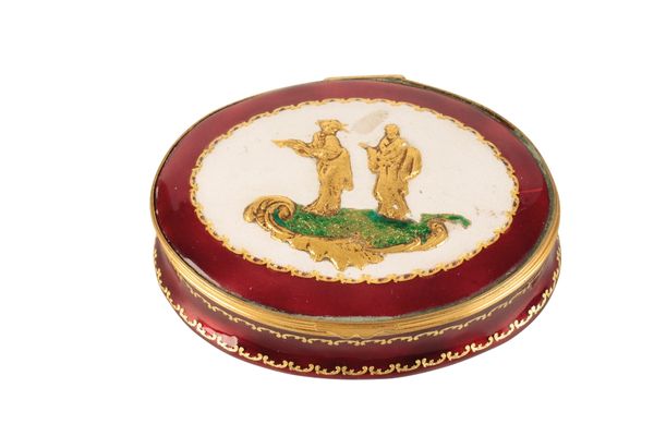 CONTINENTAL ENAMEL OVAL BOX