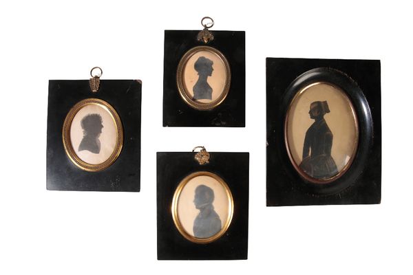 COLLECTION FIVE 19TH CENTURY SILHOUETTES