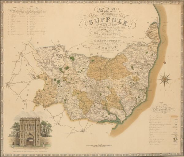 C & J GREENWOOD: THREE ENGLISH COUNTY MAPS