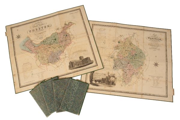 C & J GREENWOOD: A QUANTITY OF FOLDING MAPS