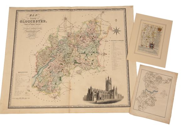 C & J GREENWOOD: 'MAP OF THE COUNTY OF GLOUCESTER'