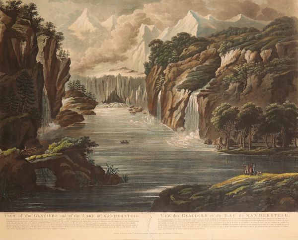 RARE AND IMPORTANT GROUP OF SIX TOPOGRAPHICAL VIEWS 'THE RIVERS OF SWITZERLAND'