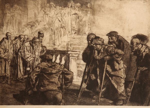 •SIR FRANK BRANGWYN (1867-1956) 'The Feast of Lazarus'