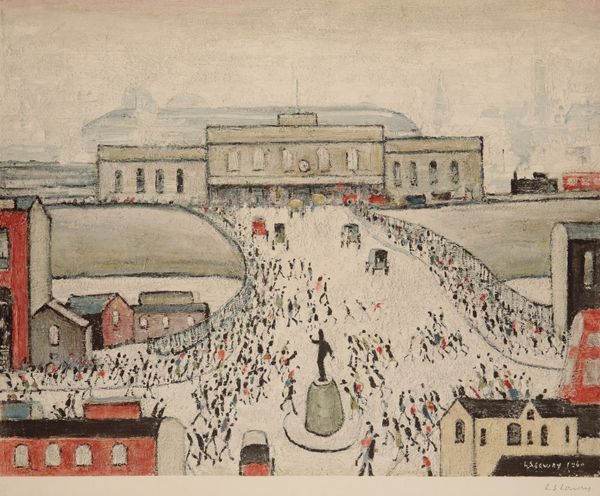 •LAURENCE STEPHEN LOWRY (1887-1976) 'Station Approach'