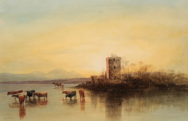 ANDREW NICHOL RHA (1804-1886) Cattle in a water meadow