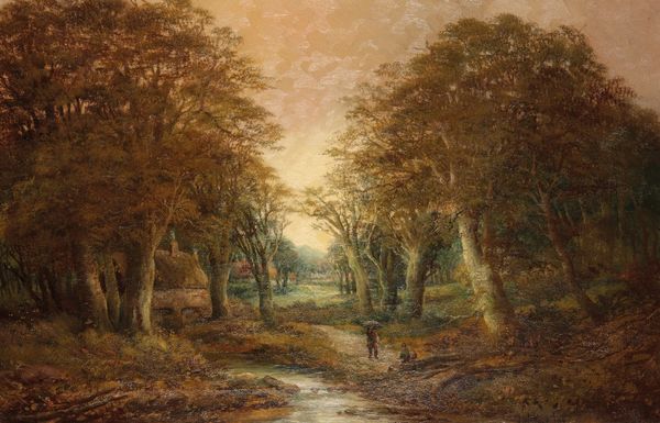 J WALLACE, 19th century A pair of rural river views