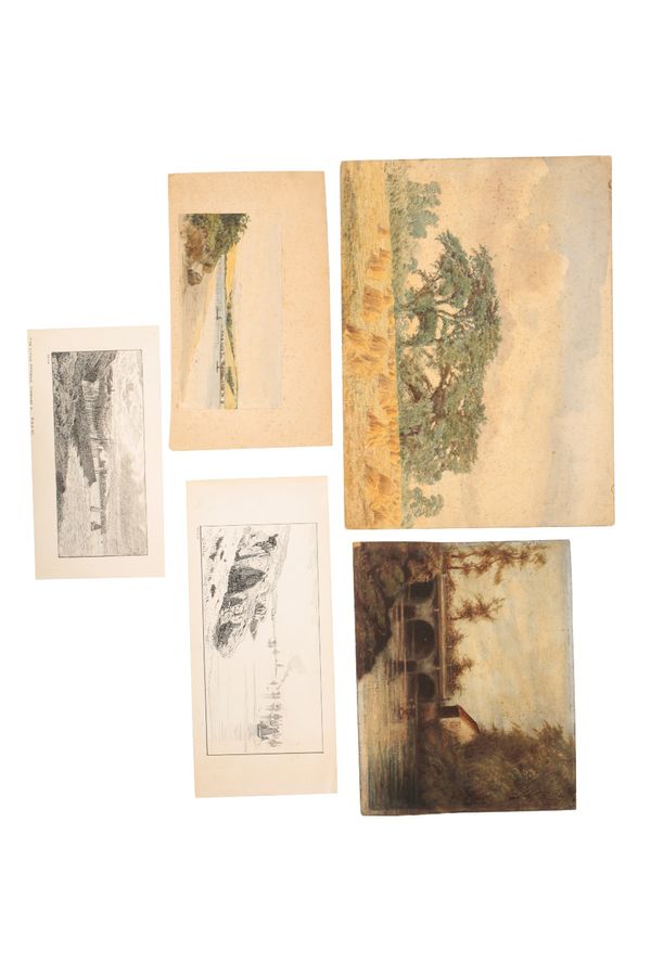 WILL PYE (fl. 1880-1921) A small folio of unframed works