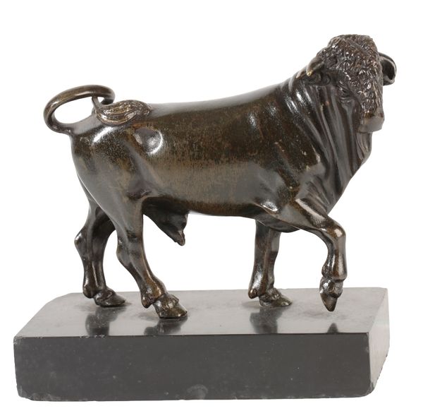 NORTH ITALIAN SCHOOL 17th/18th century A bronze study of a pacing bull