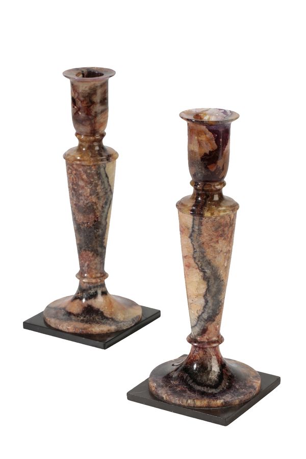 RARE PAIR OF BLUE JOHN CANDLE STICKS