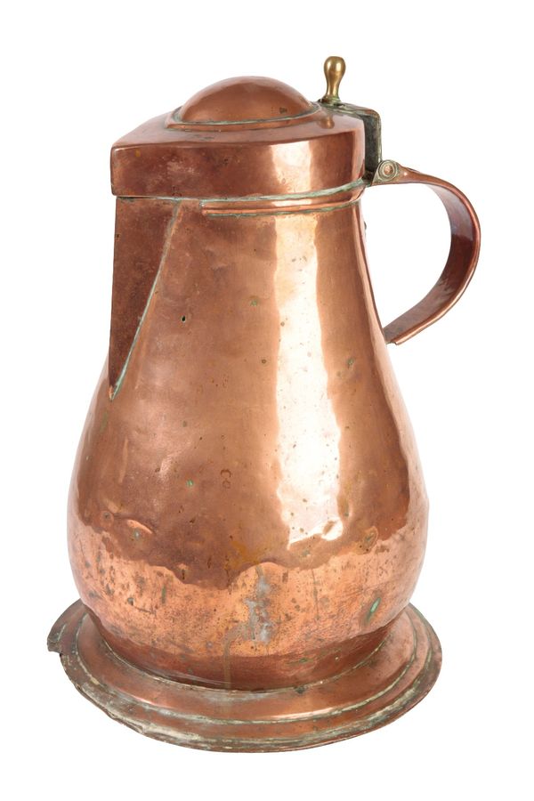 GEORGIAN COPPER LARGE FLAGON