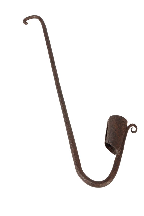 RARE IRON HANGING CANDLE SCONCE