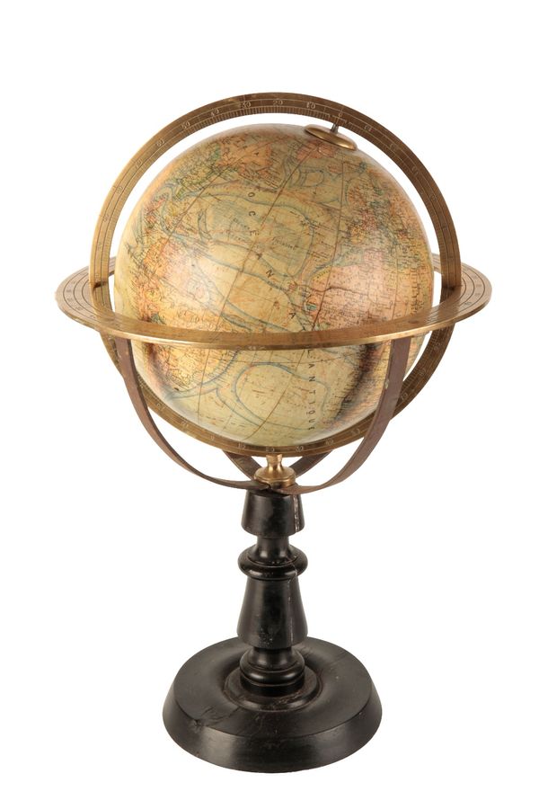 19TH CENTURY FRENCH TERRESTRIAL TABLE GLOBE