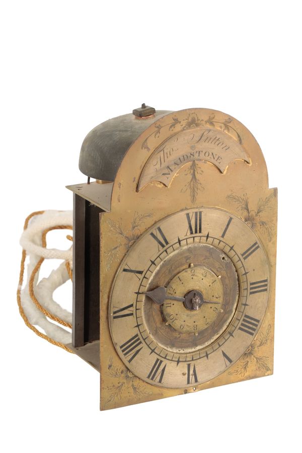 RARE BRASS LANTERN ALARM TIMEPIECE BY THOMAS SUTTON OF MAIDSTONE