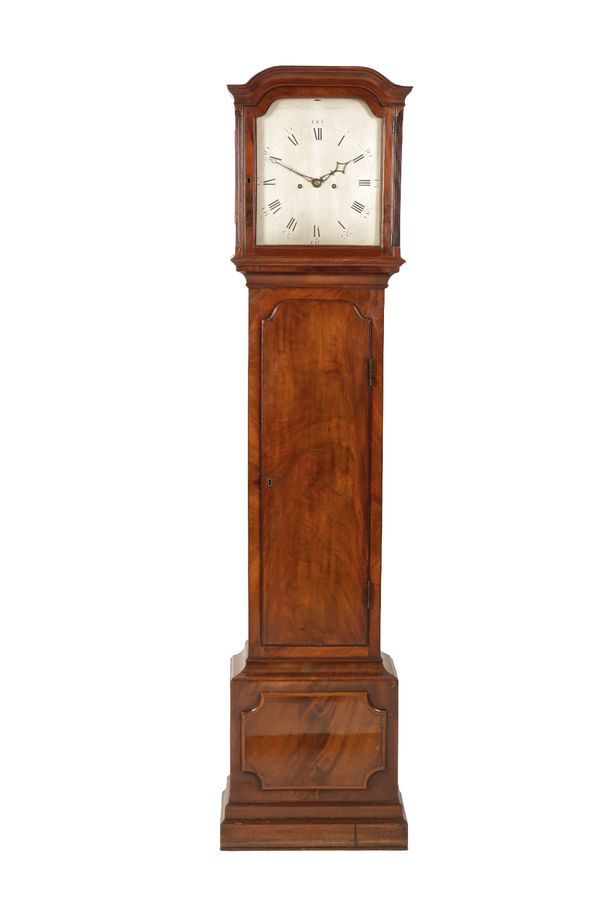 A GEORGE III MAHOGANY LONGCASE CLOCK