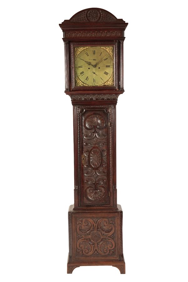 GEORGE III OAK LONGCASE CLOCK