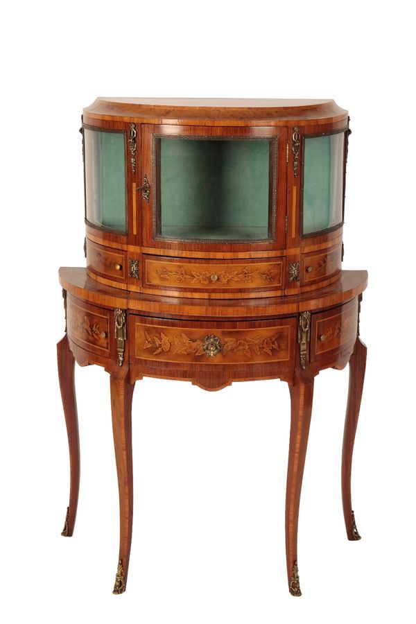 FRENCH MAHOGANY VITRINE